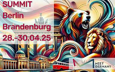 Banner MEET GERMANY SUMMIT Berlin Brandenburg 2025