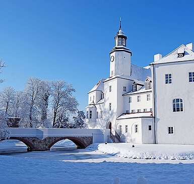 Schloss Fürstlich Drehna im Winter